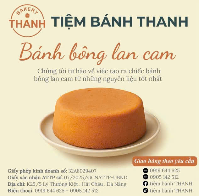 Bánh bông lan cam